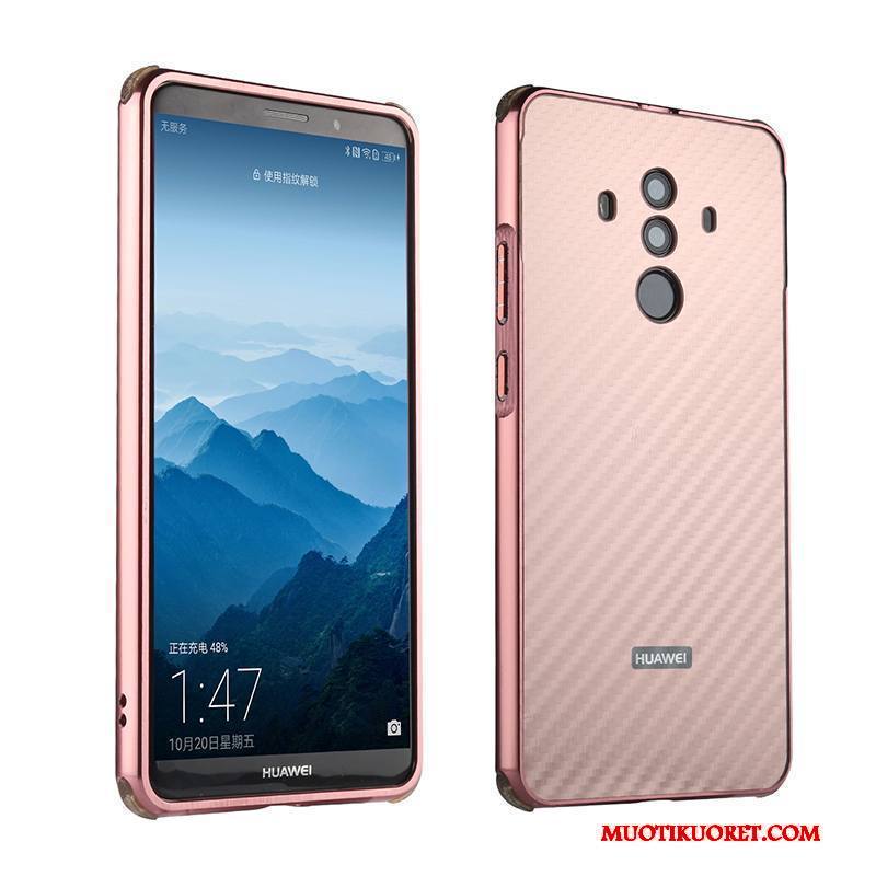 Huawei Mate 10 Pro Kuori All Inclusive Kotelo Trendi Vihreä Murtumaton Metalli Kehys