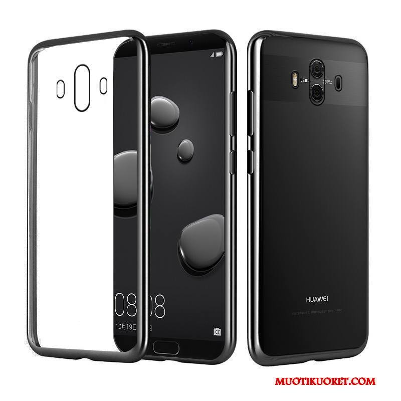 Huawei Mate 10 Pro Kuori Puhelimen Kuoret Pinnoitus Läpinäkyvä Tyylikäs Silikoni Kulta Ylellisyys