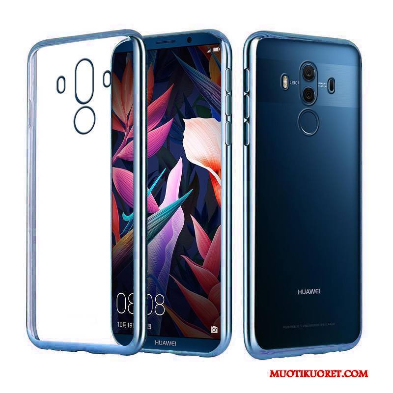 Huawei Mate 10 Pro Kuori Puhelimen Kuoret Pinnoitus Läpinäkyvä Tyylikäs Silikoni Kulta Ylellisyys