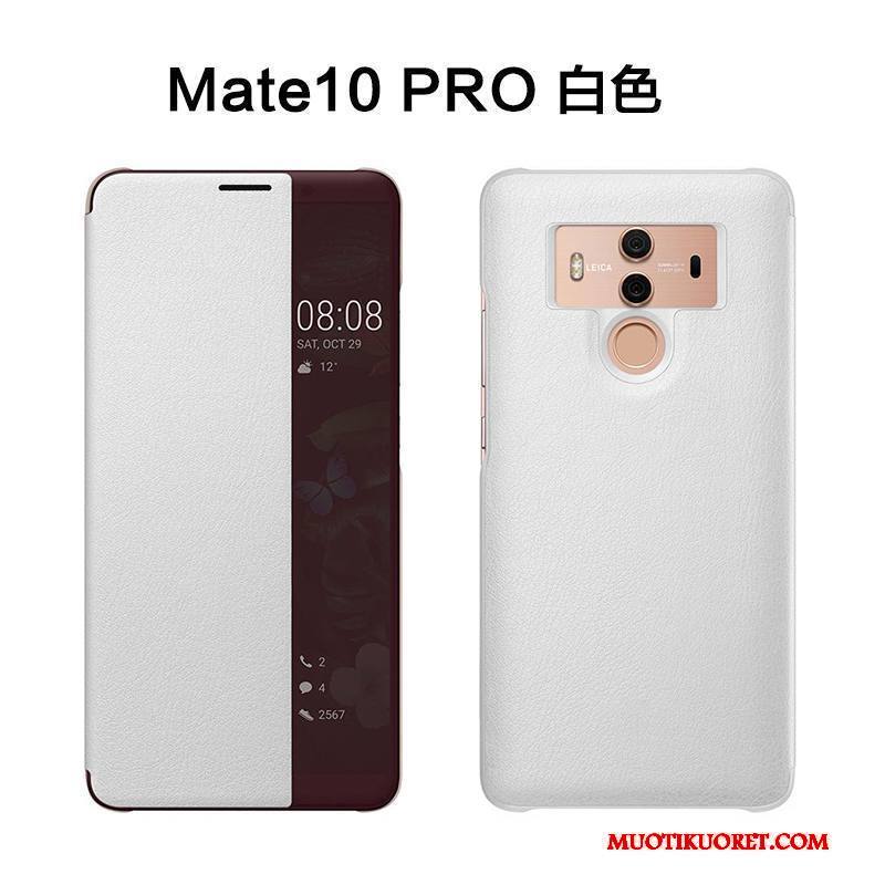 Huawei Mate 10 Pro Kuori Puhelimen Kuoret Simpukka Suojaus Musta Kotelo Nahkakotelo Murtumaton