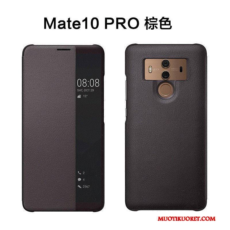 Huawei Mate 10 Pro Kuori Simpukka Murtumaton Puhelimen Kuoret Kotelo Suojaus Nahkakotelo