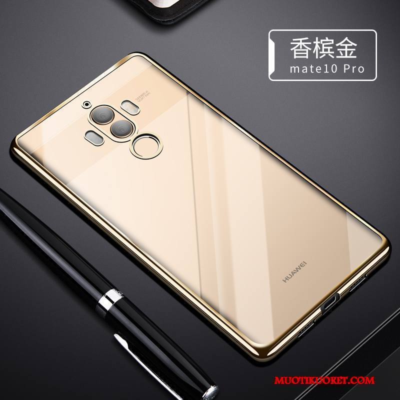 Huawei Mate 10 Pro Kuori Ultra Musta Trendi Silikoni Pehmeä Neste Puhelimen Kuoret