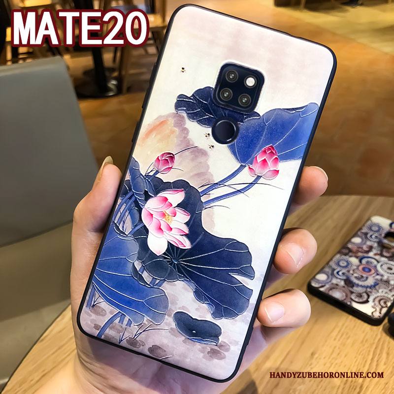 Huawei Mate 20 Kuori All Inclusive Silikoni Luova Kiinalainen Tyyli Ripustettavat Koristeet Kotelo Suojaus