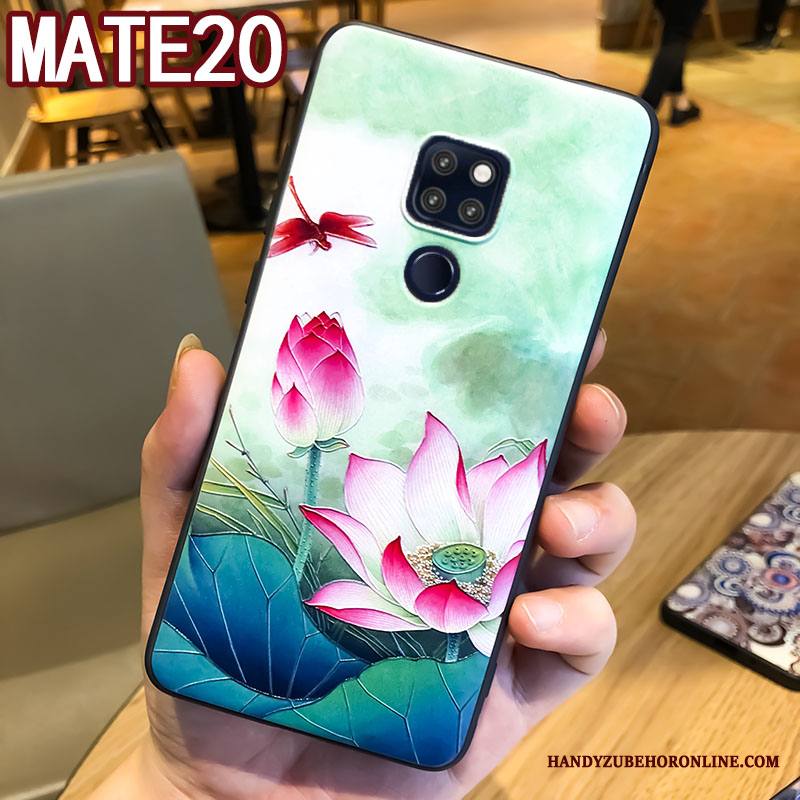 Huawei Mate 20 Kuori All Inclusive Silikoni Luova Kiinalainen Tyyli Ripustettavat Koristeet Kotelo Suojaus