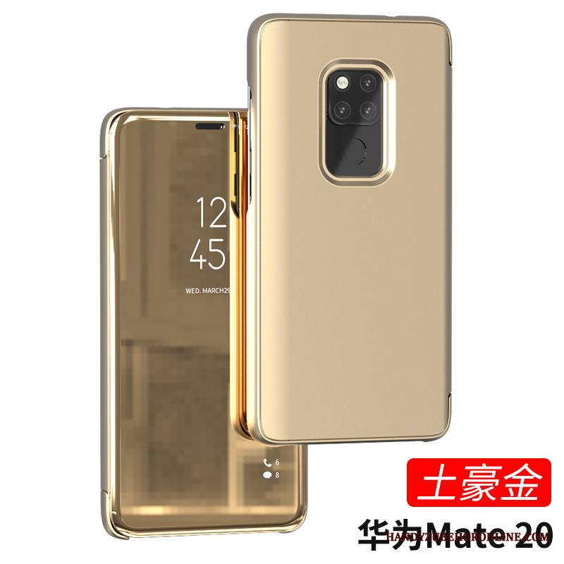 Huawei Mate 20 Kuori Murtumaton Kulta Puhelimen Puhelimen Kuoret Peili Tuki Suojaus