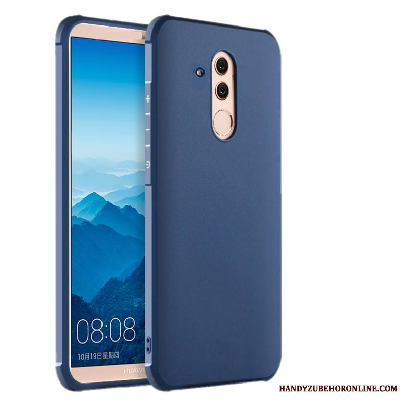 Huawei Mate 20 Lite Kuori All Inclusive Hemming Kiinalainen Tyyli Kiinteä Väri Sininen Uusi Musta