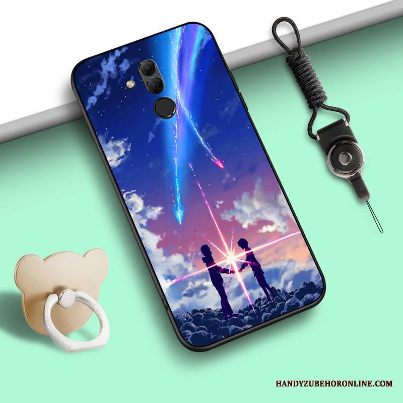 Huawei Mate 20 Lite Kuori Persoonallisuus All Inclusive Tuki Sininen Murtumaton Kotelo Ripustettava Kaula