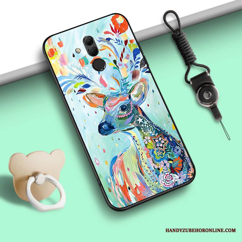 Huawei Mate 20 Lite Kuori Persoonallisuus All Inclusive Tuki Sininen Murtumaton Kotelo Ripustettava Kaula