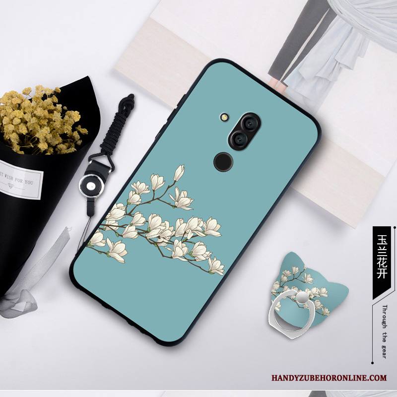 Huawei Mate 20 Lite Kuori Rengas Murtumaton Kotelo Keltainen Näytönsuojus Karkaisu Pehmeä Neste