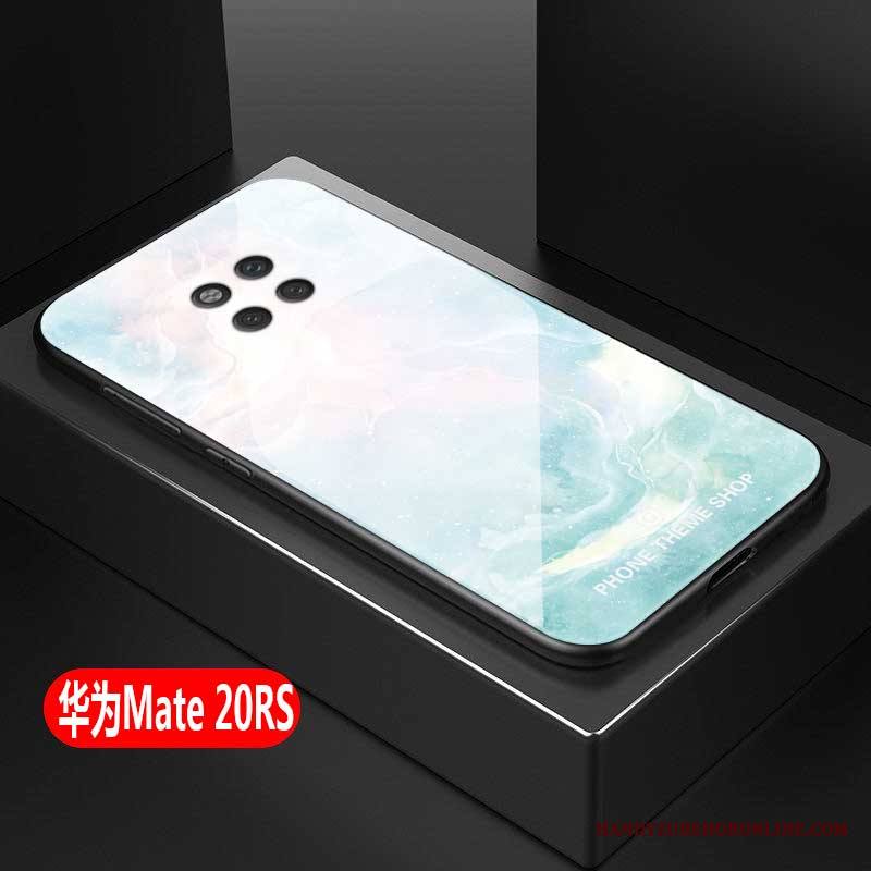 Huawei Mate 20 Rs Kuori Puhelimen Kuoret Lasi Luova Valkoinen Silikoni Persoonallisuus Pehmeä Neste