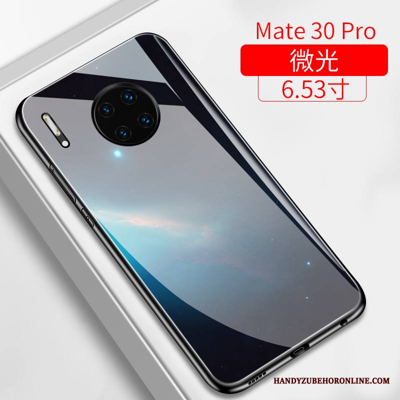 Huawei Mate 30 Pro Kotelo Lasi Net Red Kuori Kova Suojaus Vihreä