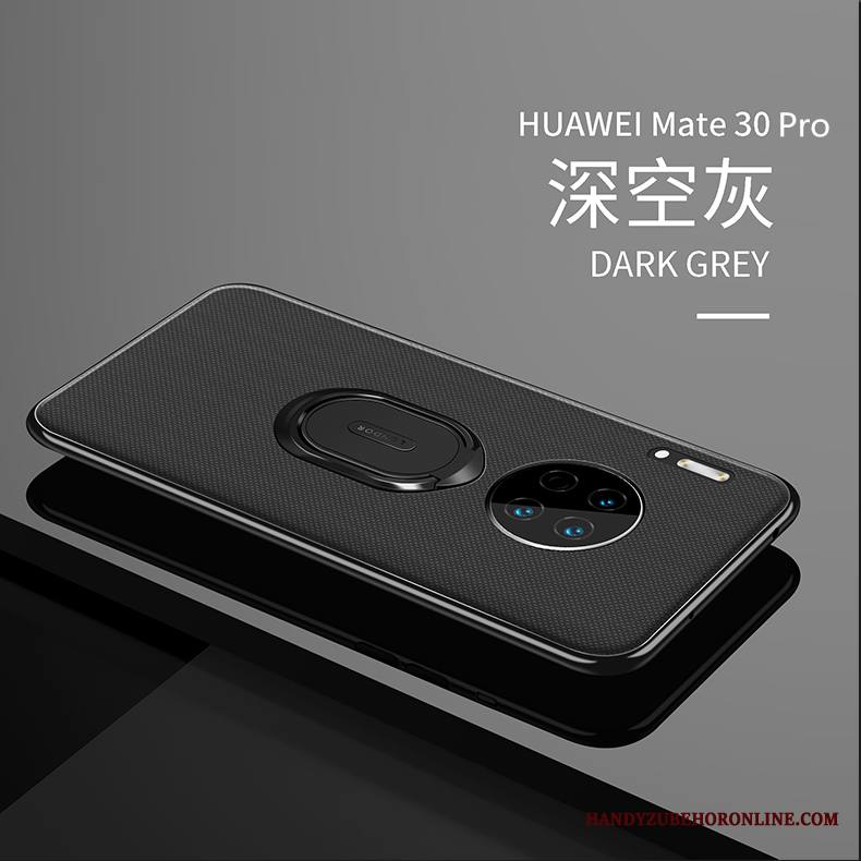 Huawei Mate 30 Pro Kuori Luova Tuki Auto Musta Murtumaton Magneettinen Puhelimen Kuoret