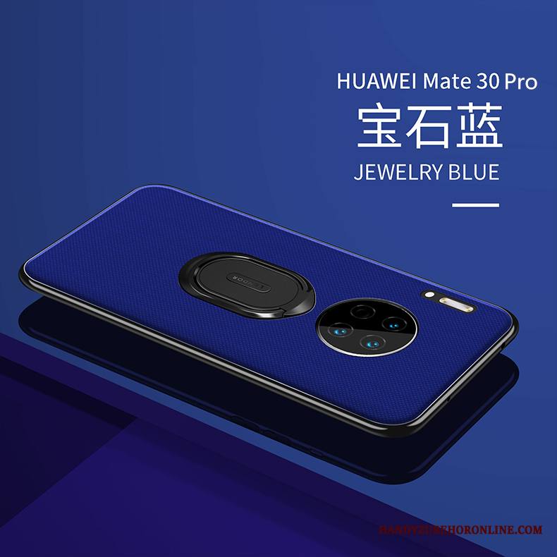 Huawei Mate 30 Pro Kuori Luova Tuki Auto Musta Murtumaton Magneettinen Puhelimen Kuoret