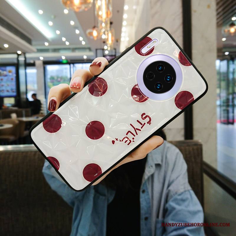 Huawei Mate 30 Pro Kuori Murtumaton Puhelimen Kuoret Pesty Suede All Inclusive Luova Net Red Punainen