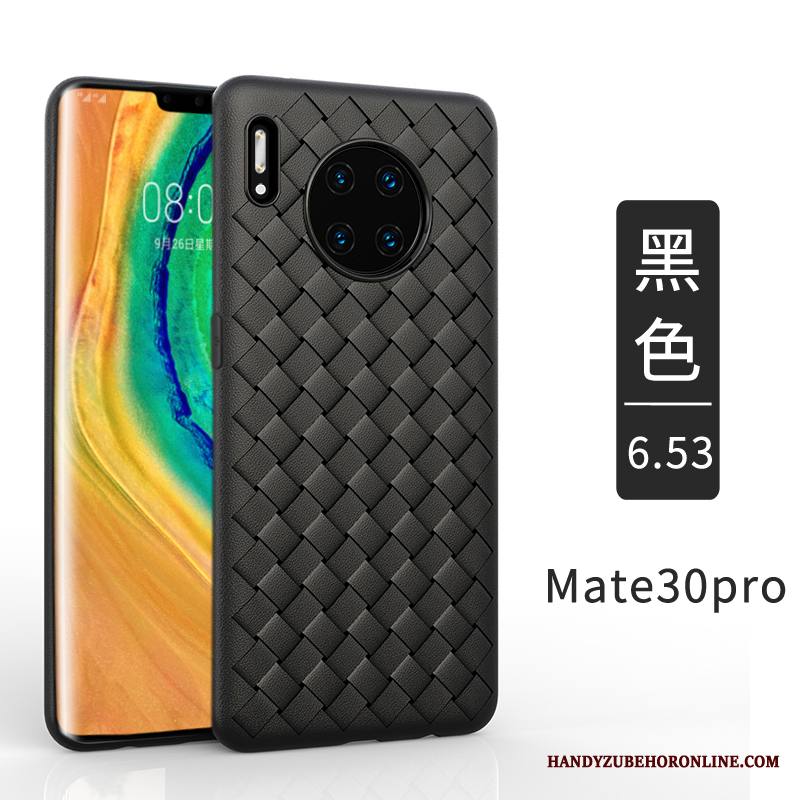 Huawei Mate 30 Pro Kuori Vihreä Liiketoiminta Pehmeä Neste Kudonta Pesty Suede All Inclusive Murtumaton