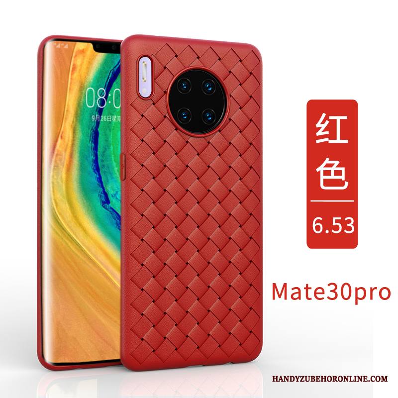 Huawei Mate 30 Pro Kuori Vihreä Liiketoiminta Pehmeä Neste Kudonta Pesty Suede All Inclusive Murtumaton