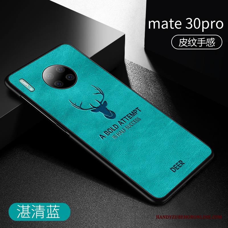 Huawei Mate 30 Pro Nahkakotelo Tide-brändi Kuori All Inclusive Sininen Suojaus Murtumaton