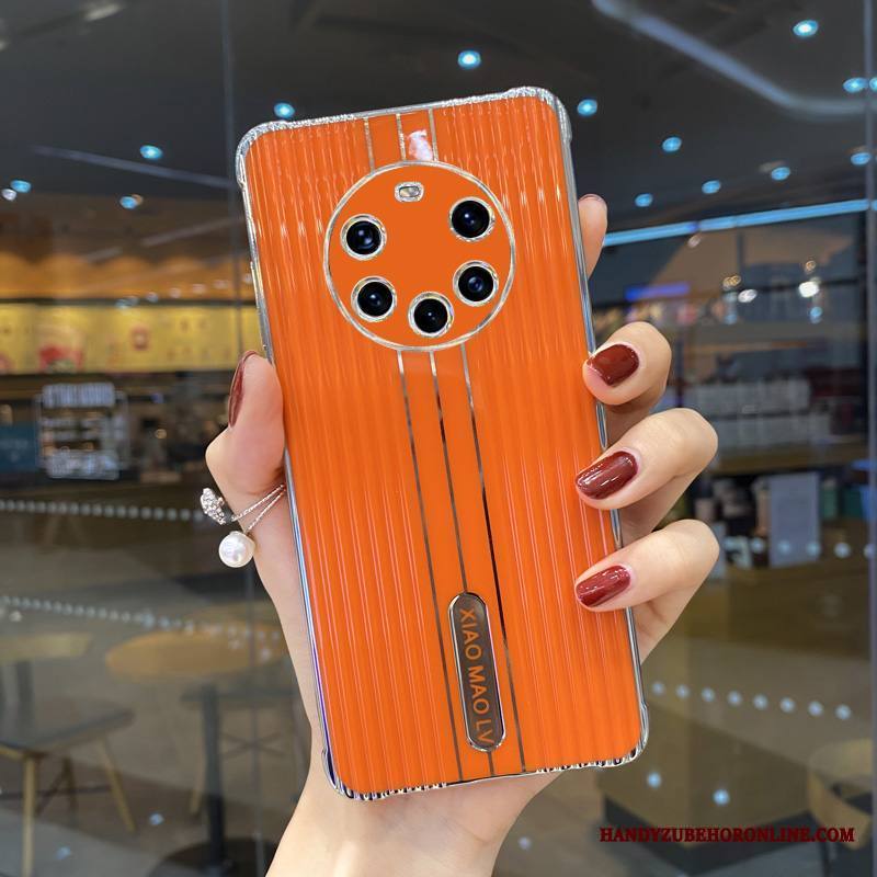 Huawei Mate 40 Pro+ Kuori Luova Net Red Uusi Oranssi All Inclusive Yksinkertainen Persoonallisuus