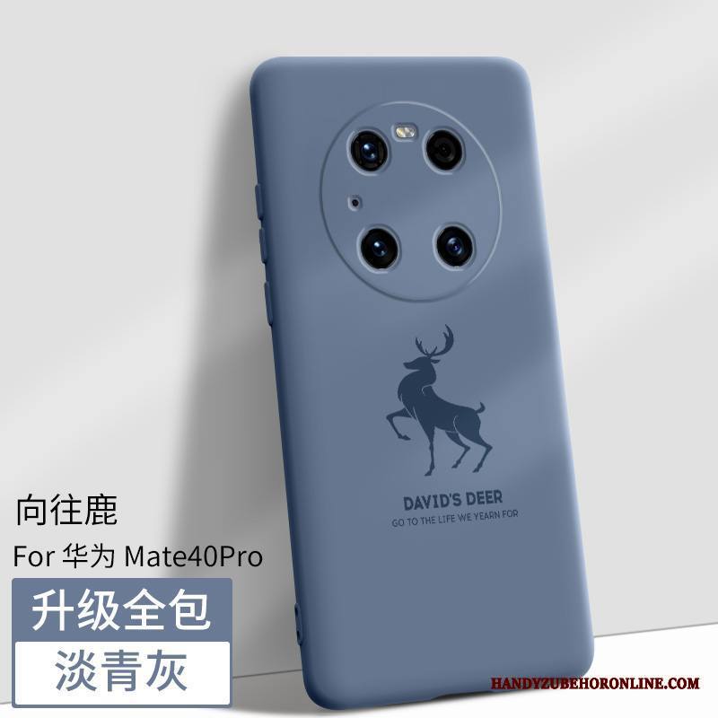 Huawei Mate 40 Pro Kuori Murtumaton Sininen Silikoni Suojaus Puhelimen Kuoret Kotelo All Inclusive