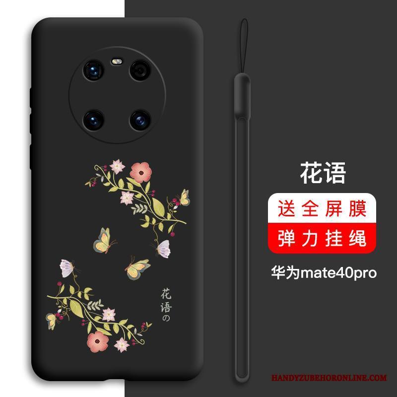 Huawei Mate 40 Pro Kuori Silikoni Vihreä Net Red Suojaus Pehmeä Neste Luova Uusi