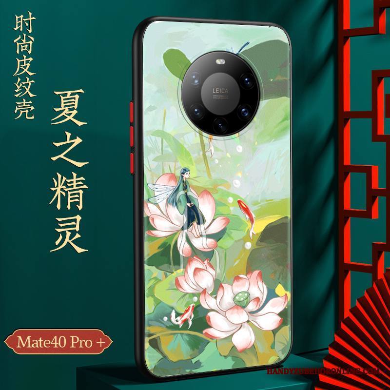 Huawei Mate 40 Pro+ Ylellisyys Luova Puhelimen Kuoret Silikoni Kiinalainen Tyyli Suojaus Kuori