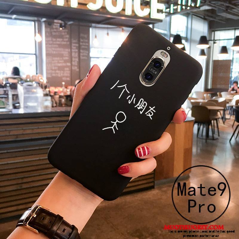 Huawei Mate 9 Pro Kuori Rakastunut Persoonallisuus Suojaus Trendi Pehmeä Neste Musta Kotelo