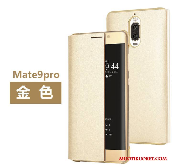 Huawei Mate 9 Pro Kuori Simpukka Kulta Puhelimen Kuoret Kotelo Nahkakotelo