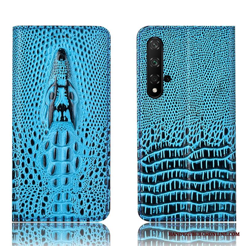 Huawei Nova 5t Kuori Kotelo Murtumaton Aito Nahka Puhelimen Kuoret Suojaus Krokotiili