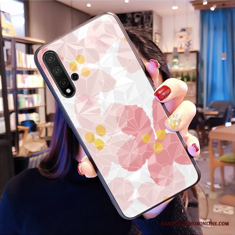 Huawei Nova 5t Kuori Puhelimen Kuoret Kukkakuvio Jauhe All Inclusive Net Red Timantti