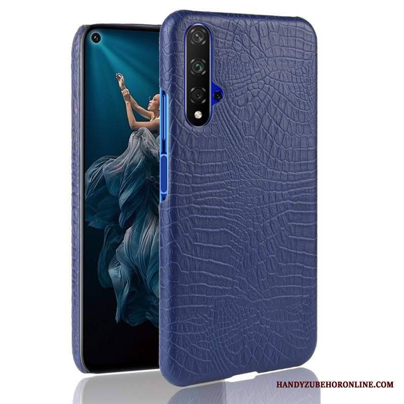 Huawei Nova 5t Puhelimen Puhelimen Kuoret Sininen Kova Kuori Pesty Suede Kotelo