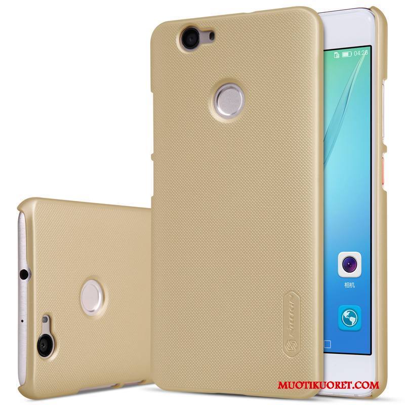 Huawei Nova Kuori Kova Kotelo Suojaus Musta Pesty Suede Puhelimen Kuoret