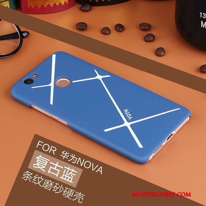 Huawei Nova Kuori Pesty Suede Kotelo Suojaus Kova Ohut Jauhe Tuki