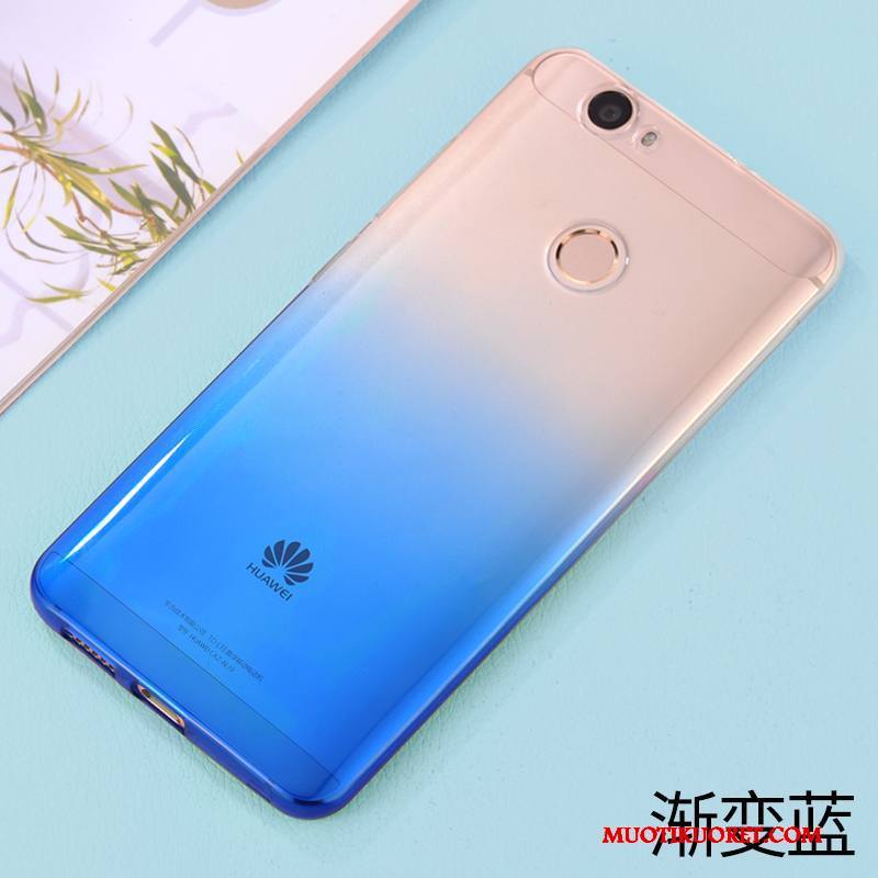 Huawei Nova Kuori Trendi Pehmeä Neste Vaaleansininen Luova Murtumaton Silikoni Kotelo