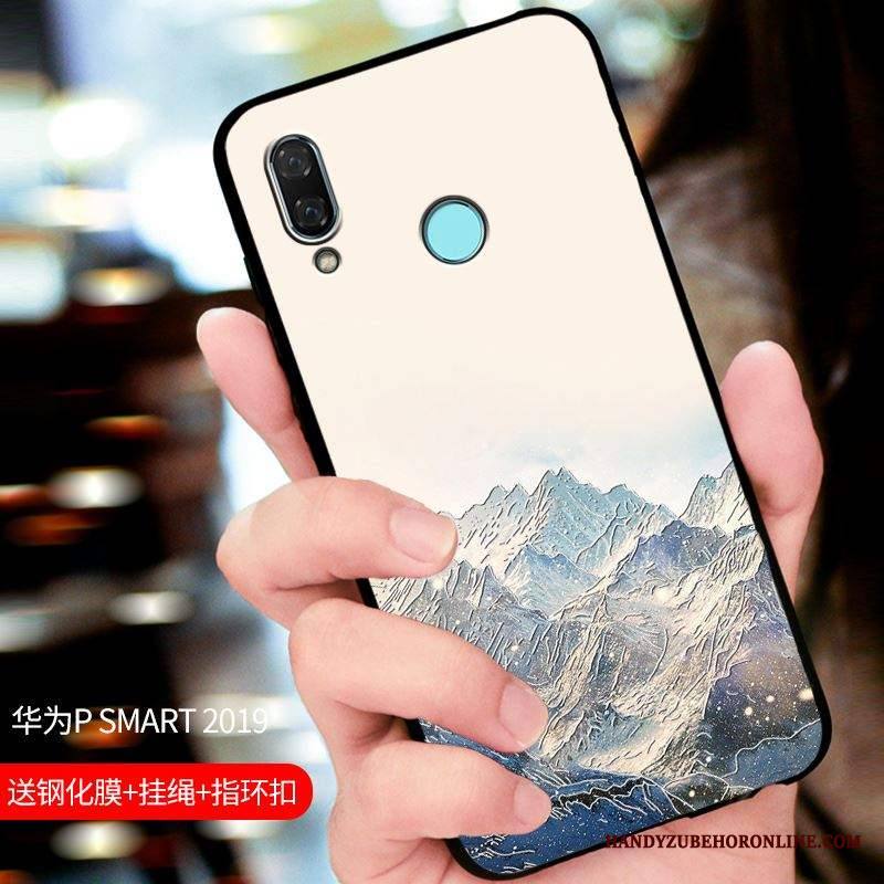 Huawei P Smart 2019 Kuori All Inclusive Muokata Puhelimen Kuoret Suojaus Musta Kotelo Pesty Suede