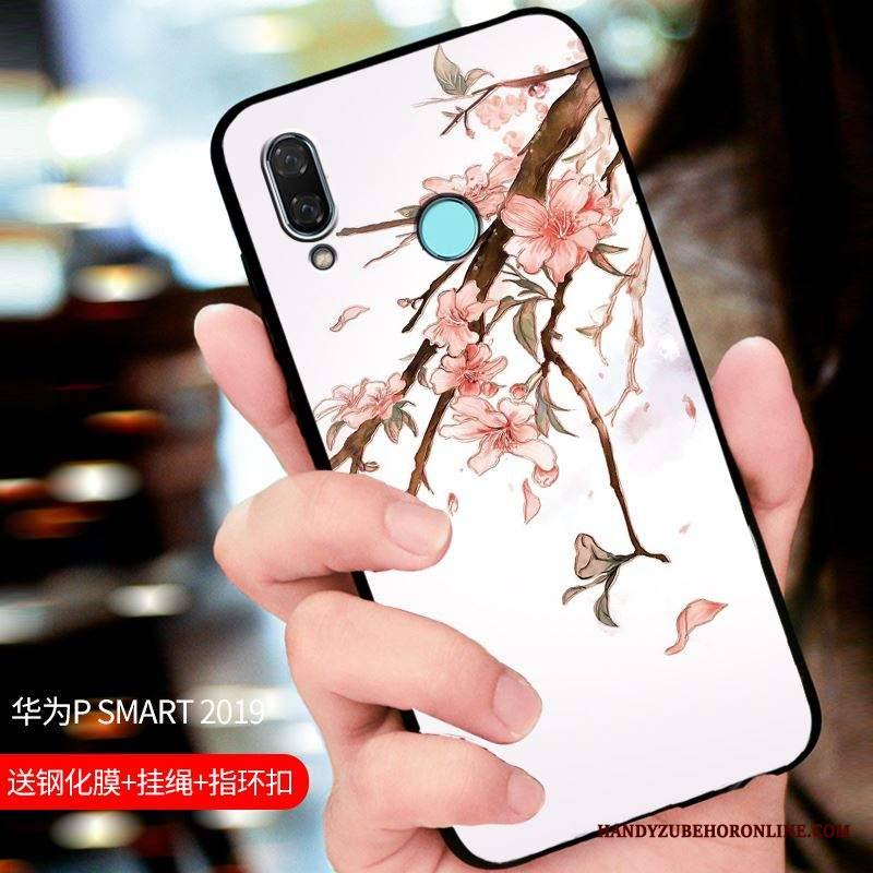 Huawei P Smart 2019 Kuori All Inclusive Muokata Puhelimen Kuoret Suojaus Musta Kotelo Pesty Suede