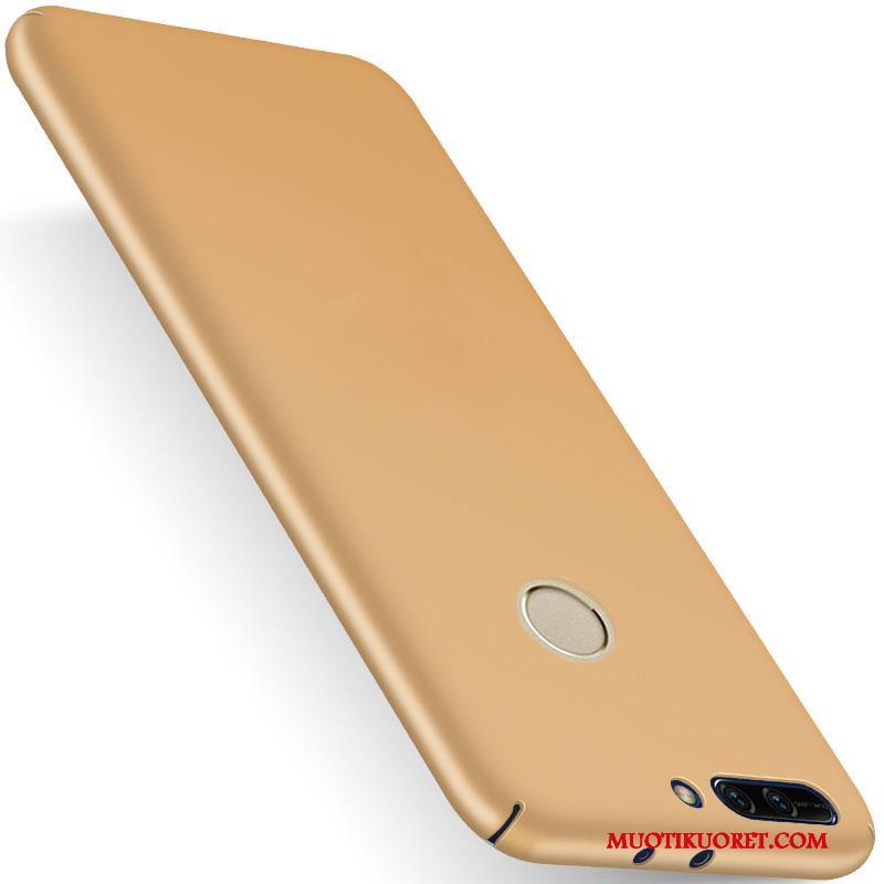 Huawei P Smart Kuori Murtumaton Kulta All Inclusive Puhelimen Kuoret Pesty Suede Punainen