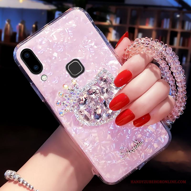 Huawei P Smart+ Kuori Net Red Puhelimen Kuoret Rhinestone Inlay Tide-brändi All Inclusive Ripustettavat Koristeet Jauhe