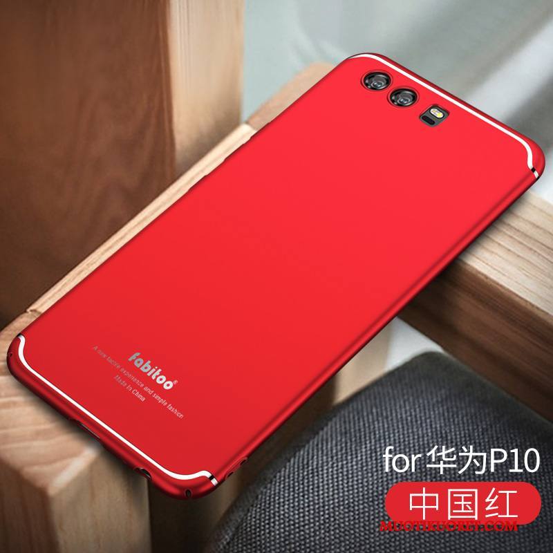 Huawei P10 Kuori Luova Murtumaton Kova All Inclusive Trendi Punainen Puhelimen Kuoret