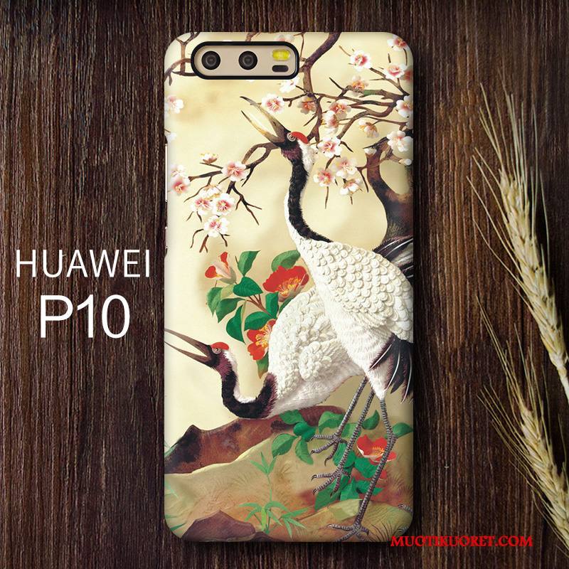 Huawei P10 Kuori Pesty Suede Muokata Luova Persoonallisuus Puhelimen Kuoret Keltainen Murtumaton