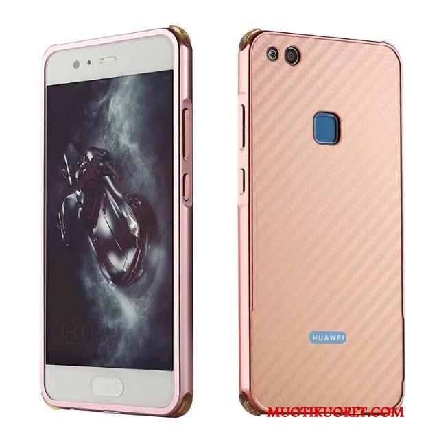 Huawei P10 Lite Kuori Kuitu Kulta Puhelimen Kuoret Kukkakuvio Pinnoitus Nuoret Pinkki