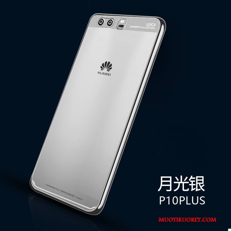 Huawei P10 Plus Kuori Luova Ohut Vihreä Trendi Silikoni Läpinäkyvä Pehmeä Neste
