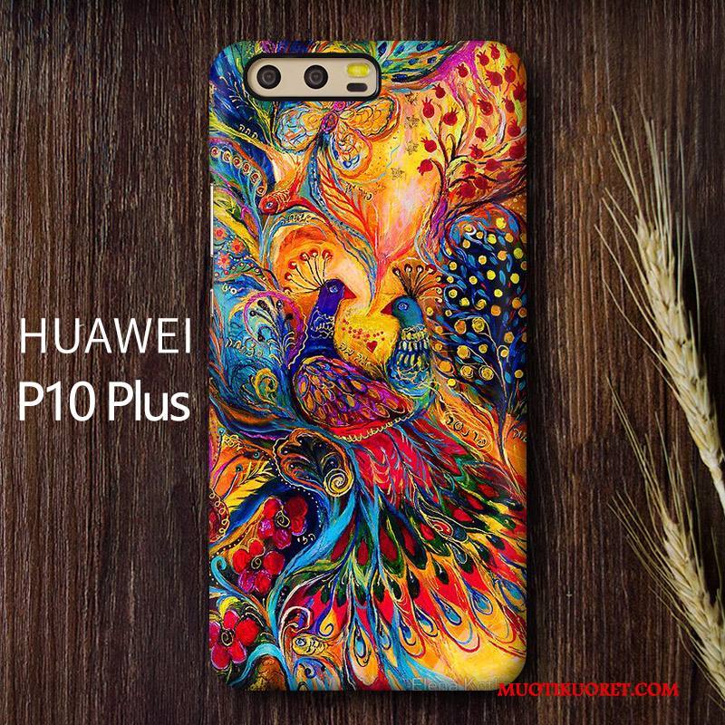 Huawei P10 Plus Pesty Suede Kova Suojaus Murtumaton Kuori Luova Puhelimen Kuoret