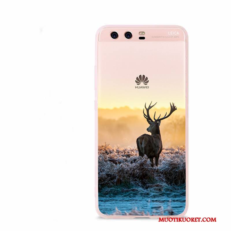 Huawei P10 Suojaus Keltainen Maisema Trendi Kuori Puhelimen Silikoni