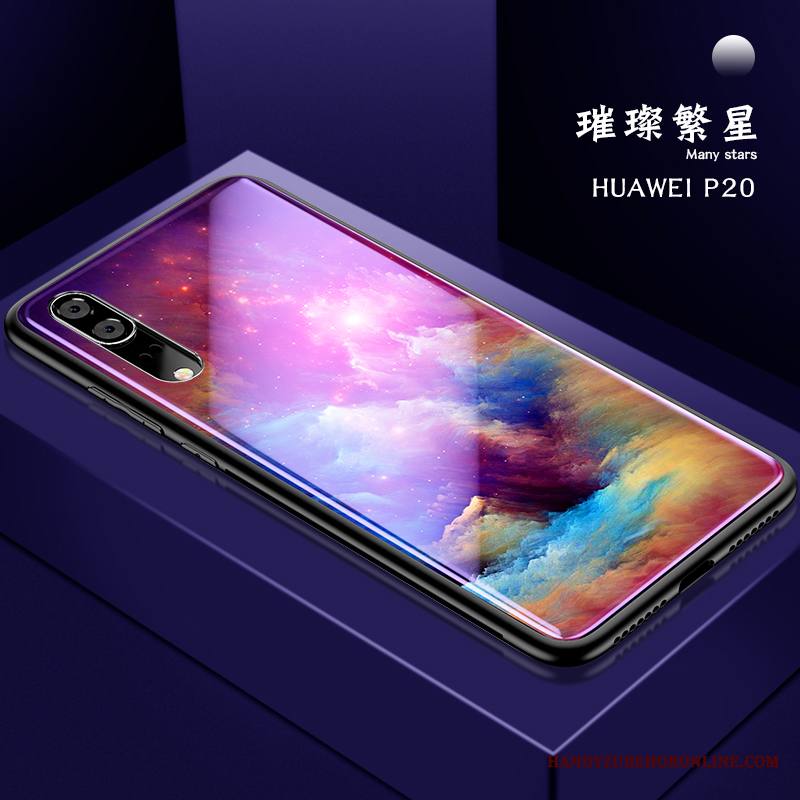 Huawei P20 Kuori Sininen Net Red Puhelimen Kuoret Pehmeä Neste Kotelo Rakastunut Tila