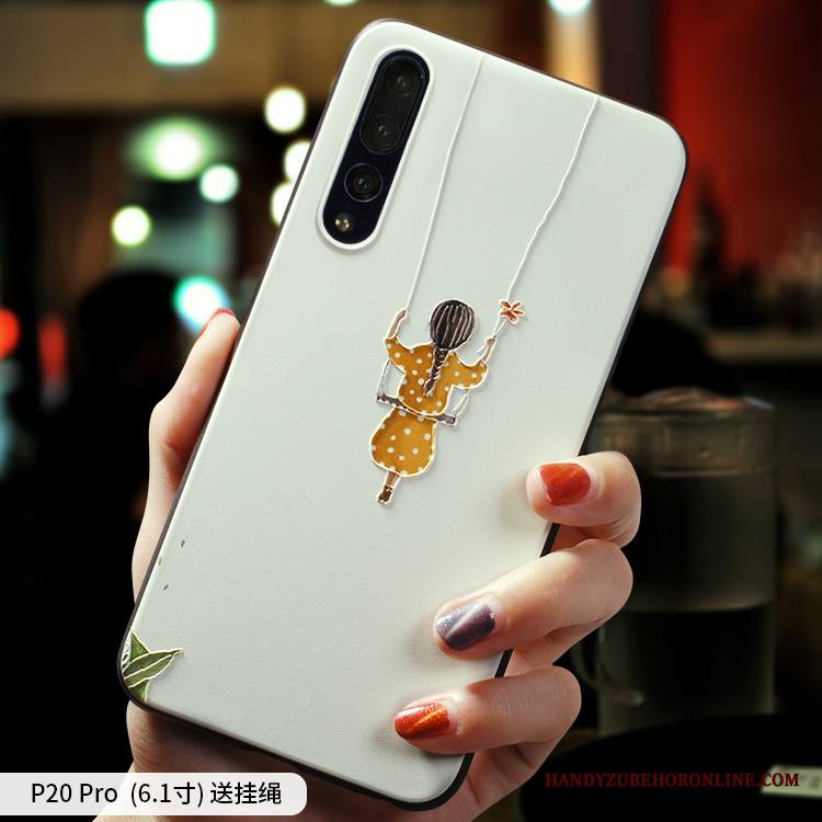 Huawei P20 Pro Kuori Ihana All Inclusive Luova Puhelimen Kuoret Pesty Suede Taide Suojaus