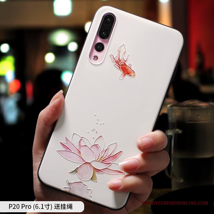 Huawei P20 Pro Kuori Kiinalainen Tyyli All Inclusive Silikoni Kotelo Persoonallisuus Suojaus Luova