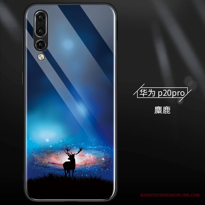 Huawei P20 Pro Kuori Silikoni Sininen Puhelimen Kuoret Persoonallisuus Suojaus Murtumaton Pehmeä Neste