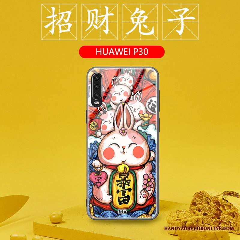 Huawei P30 Kuori All Inclusive Murtumaton Kiinalainen Tyyli Silikoni Puhelimen Kuoret Persoonallisuus Luova