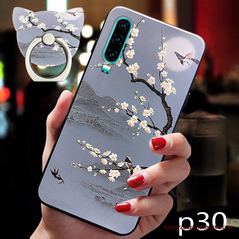 Huawei P30 Kuori All Inclusive Silikoni Luova Persoonallisuus Kotelo Pehmeä Neste