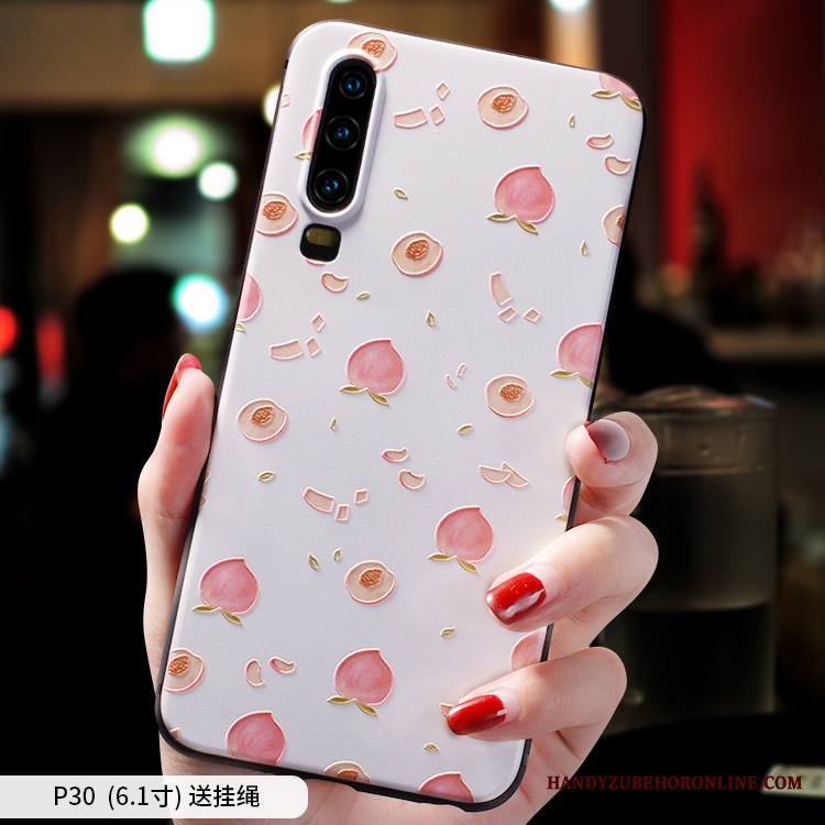 Huawei P30 Kuori Kotelo Silikoni Pesty Suede Tide-brändi Luova Ultra Suojaus